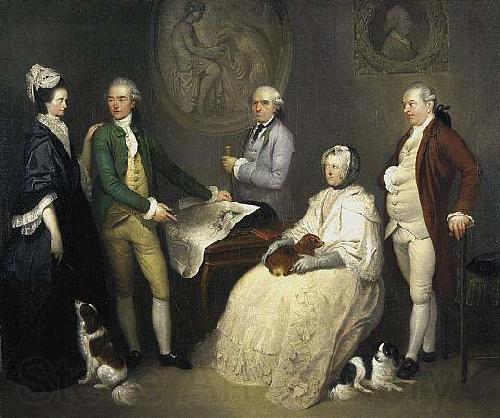 Franciszek Smuglewicz Portrait of James Byres of Tonley and his family Norge oil painting art